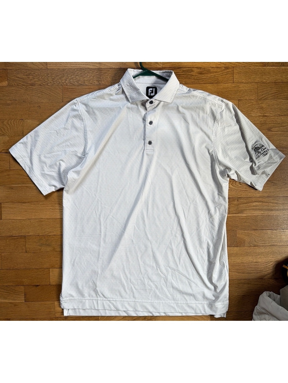 Large - Men - FootJoy White Golf Polo Shirt
